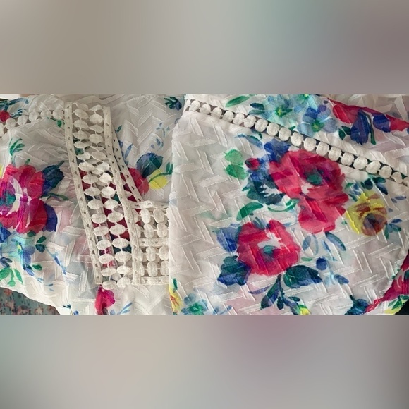 Excellent Condition, Meadow Rue/Anthropologie Flutter/Kimono Oversized Top, Sz S - Picture 11 of 12